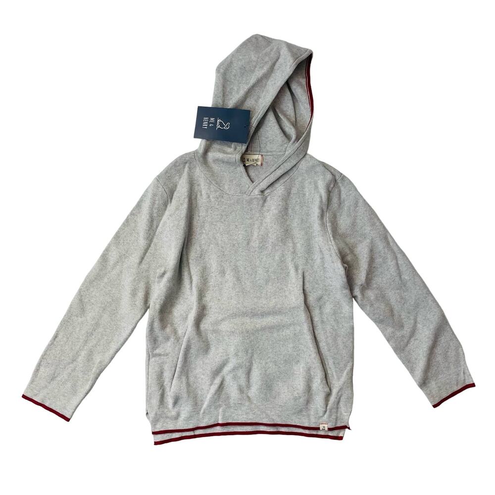 NWT Me & Henry 8/9Y Leiper Grey Hooded Sweater